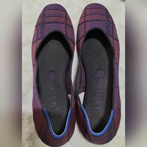 Rothy's Women's Plaid Flats - Purple and Red